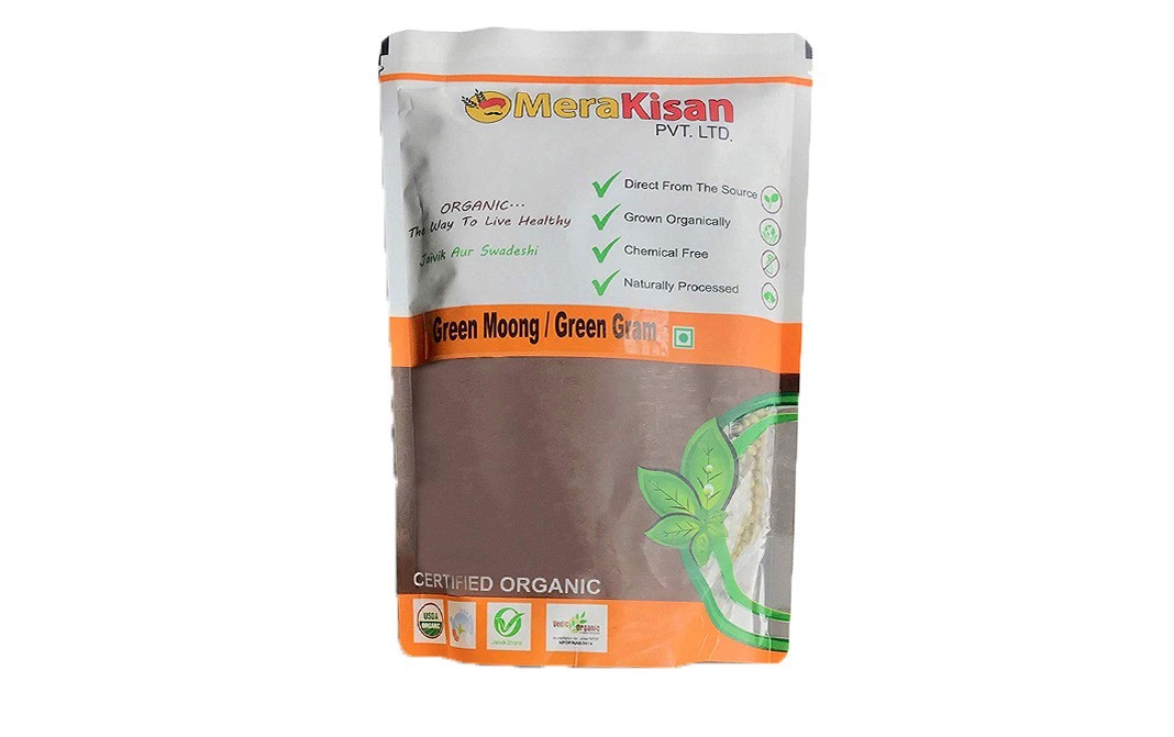 MeraKisan Organic Green Moong / Green Gram   Pack  1 kilogram